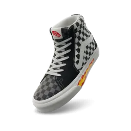 Vans Customs Sk8-Hi 'Multi-Checkerboard/Flame'